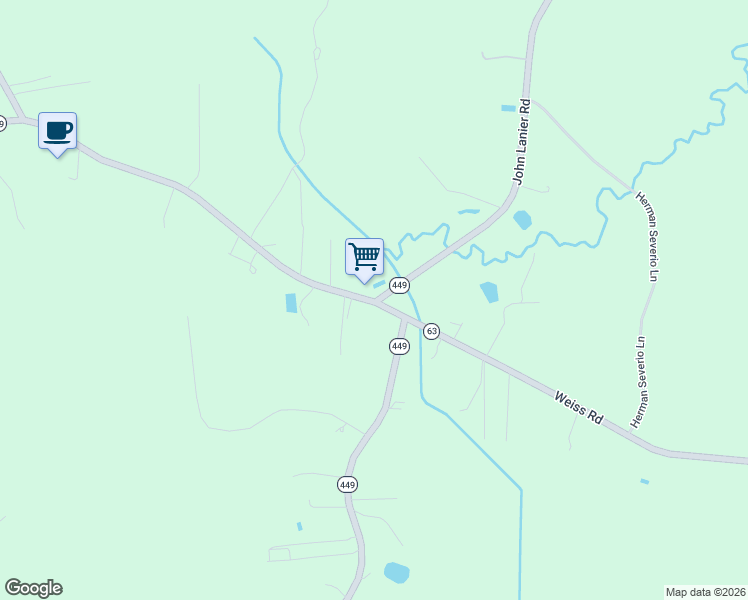 map of restaurants, bars, coffee shops, grocery stores, and more near 37524 John Lanier Road in Walker