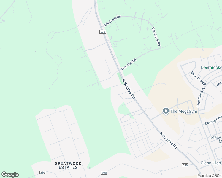 map of restaurants, bars, coffee shops, grocery stores, and more near 3950 County Road 279 in Leander