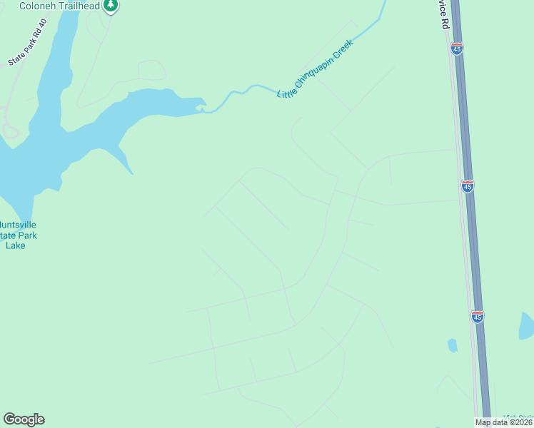 map of restaurants, bars, coffee shops, grocery stores, and more near State Park Road 40 in New Waverly