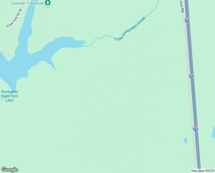 map of restaurants, bars, coffee shops, grocery stores, and more near State Park Road 40 in New Waverly