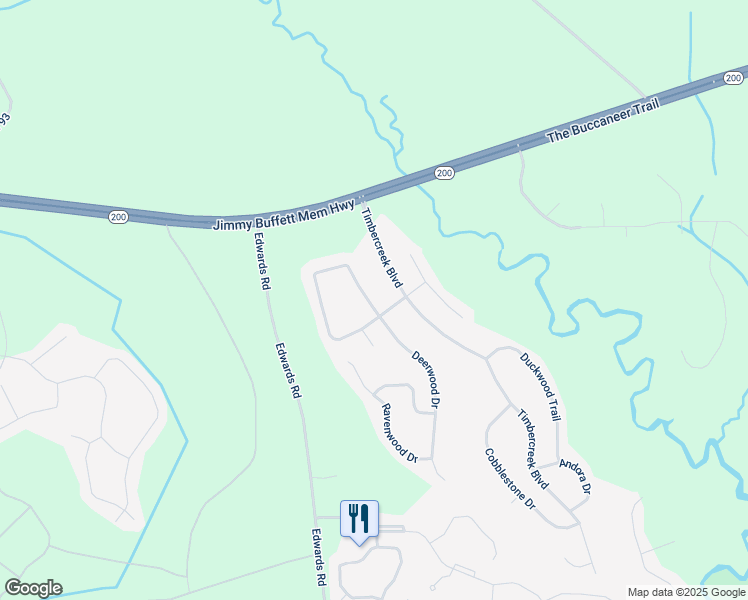 map of restaurants, bars, coffee shops, grocery stores, and more near 76589 Longleaf Loop in Yulee