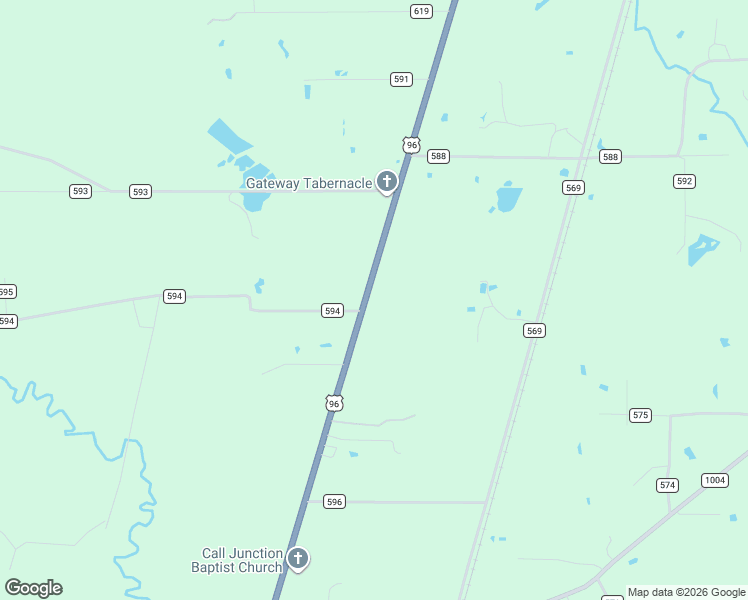 map of restaurants, bars, coffee shops, grocery stores, and more near 22834 U.S. 96 in Kirbyville