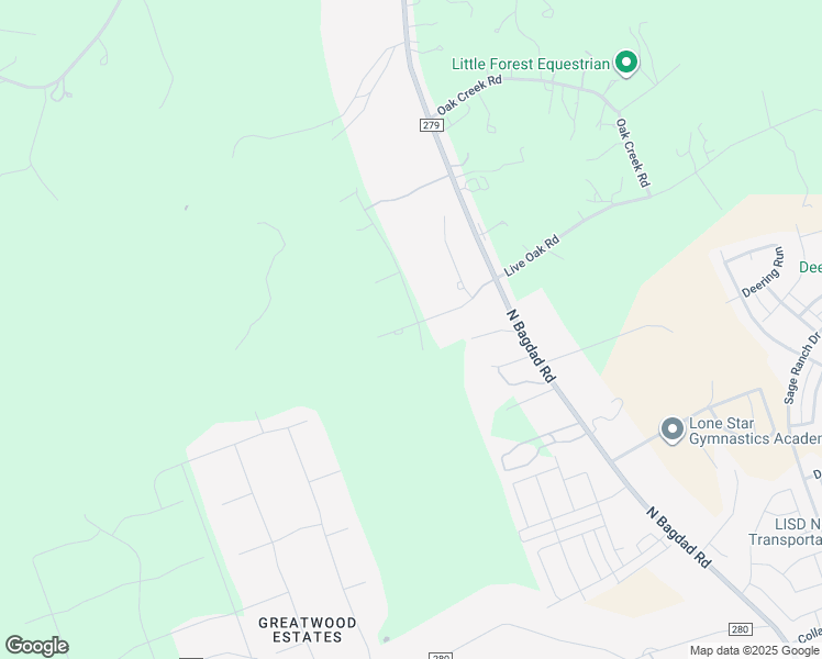 map of restaurants, bars, coffee shops, grocery stores, and more near 2204 Live Oak Road in Leander