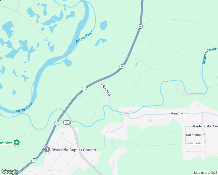 map of restaurants, bars, coffee shops, grocery stores, and more near 37450 Oak Hills Drive in Denham Springs