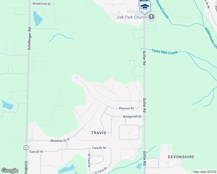 map of restaurants, bars, coffee shops, grocery stores, and more near 7351 Morse Loop in Mobile