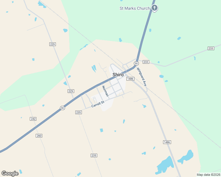 map of restaurants, bars, coffee shops, grocery stores, and more near 9606 Norman in Shiro