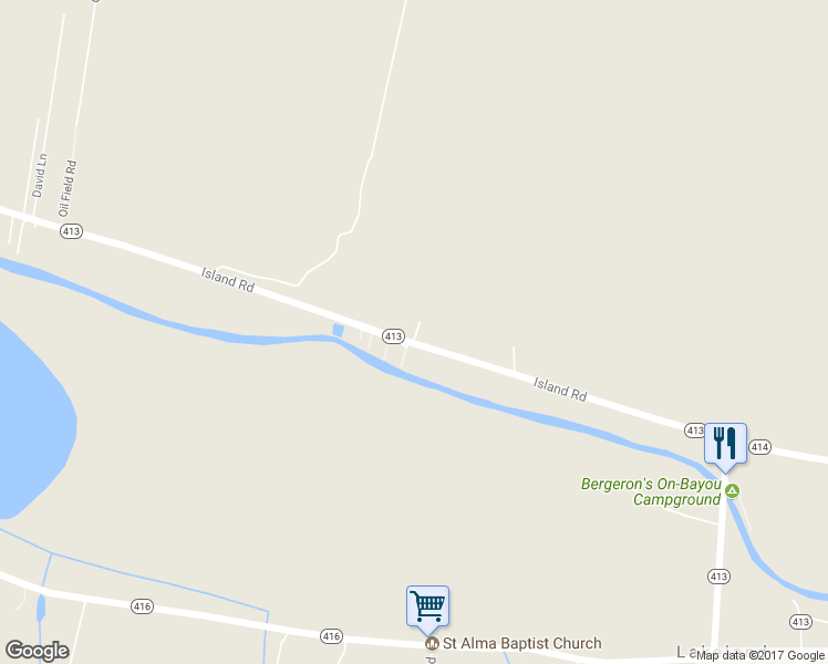 map of restaurants, bars, coffee shops, grocery stores, and more near 5330 Island Road in Jarreau