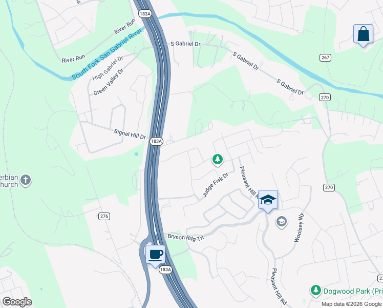 map of restaurants, bars, coffee shops, grocery stores, and more near 609 Sweetwood Lane in Leander