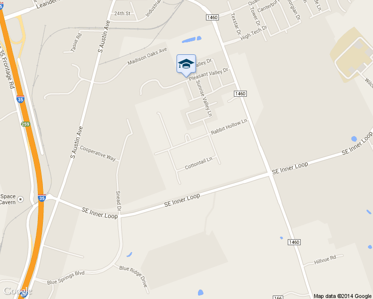 map of restaurants, bars, coffee shops, grocery stores, and more near 209 Rabbit Hollow Lane in Georgetown