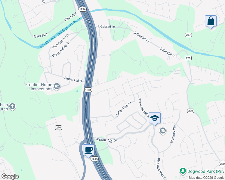 map of restaurants, bars, coffee shops, grocery stores, and more near 609 Sweetwood Lane in Leander