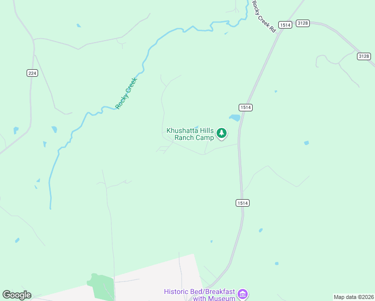 map of restaurants, bars, coffee shops, grocery stores, and more near Donahoe Road in Coldspring