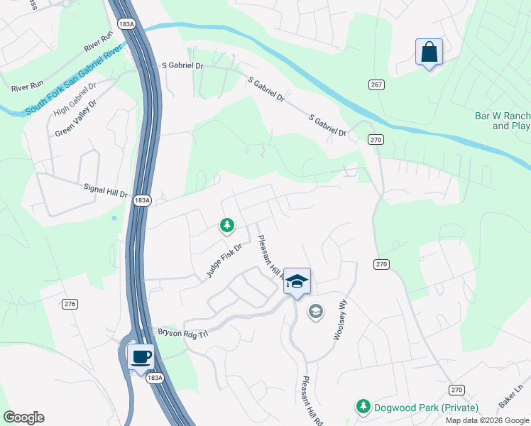 map of restaurants, bars, coffee shops, grocery stores, and more near 2220 Coralberry Road in Leander