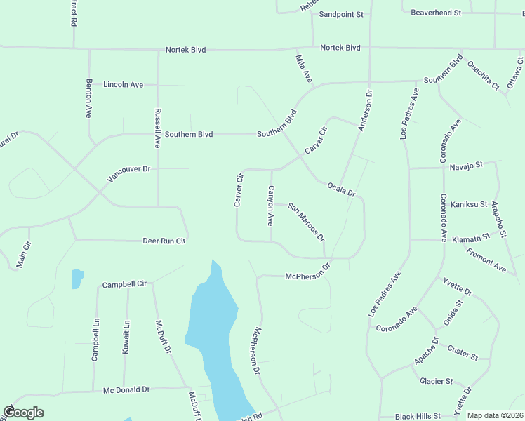 map of restaurants, bars, coffee shops, grocery stores, and more near Canyon Avenue in Alford