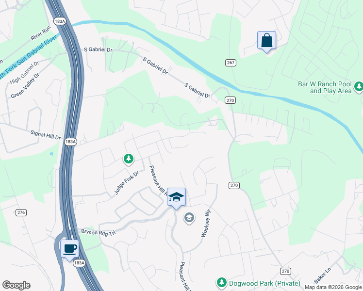 map of restaurants, bars, coffee shops, grocery stores, and more near 933 Rabbit in Leander