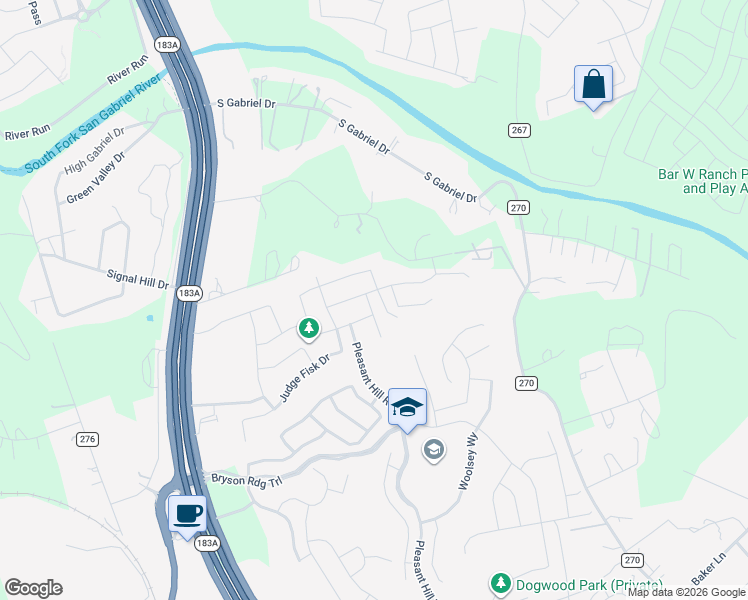 map of restaurants, bars, coffee shops, grocery stores, and more near 2220 Coralberry Road in Leander