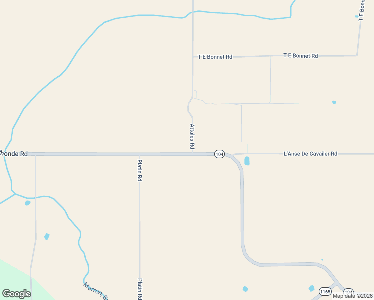 map of restaurants, bars, coffee shops, grocery stores, and more near Prairie Ronde in Ville Platte