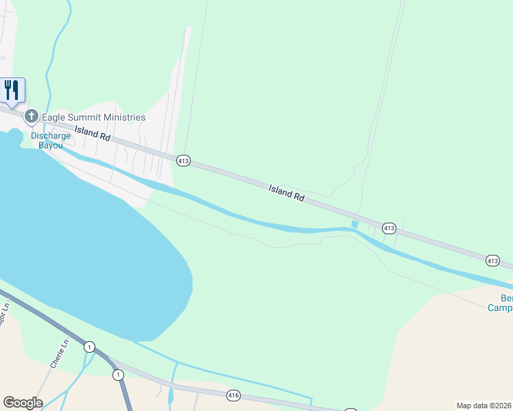 map of restaurants, bars, coffee shops, grocery stores, and more near 5669 Island Road in Jarreau