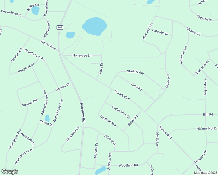 map of restaurants, bars, coffee shops, grocery stores, and more near Nortek Boulevard in Marianna