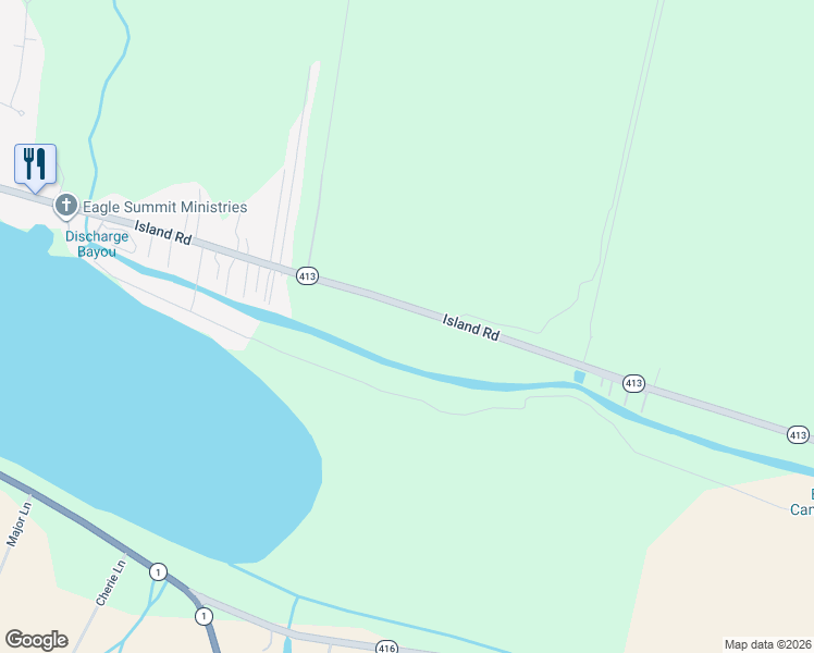 map of restaurants, bars, coffee shops, grocery stores, and more near 5630 Island Road in Jarreau