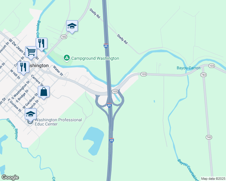 map of restaurants, bars, coffee shops, grocery stores, and more near in Washington