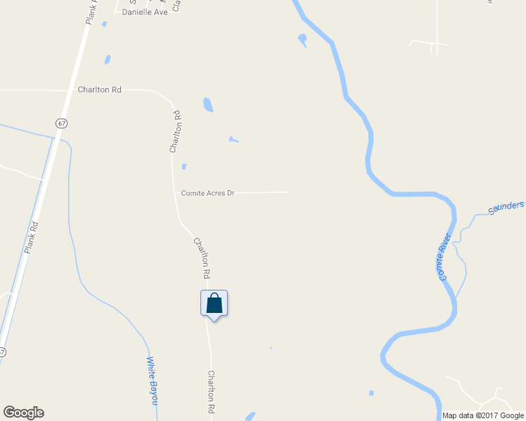 map of restaurants, bars, coffee shops, grocery stores, and more near 8148 Comite Acres Drive in Baker