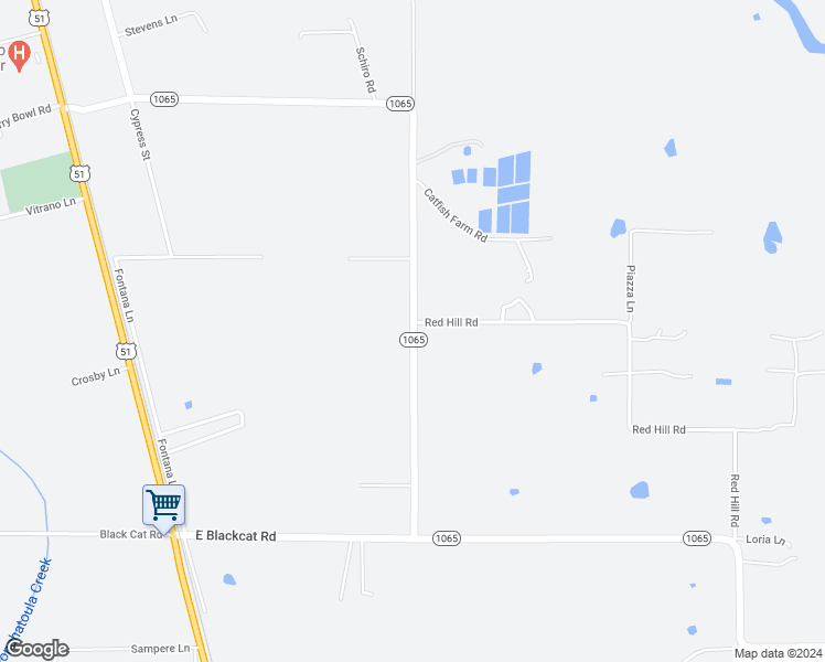 map of restaurants, bars, coffee shops, grocery stores, and more near 52453 Red Hill Road in Independence