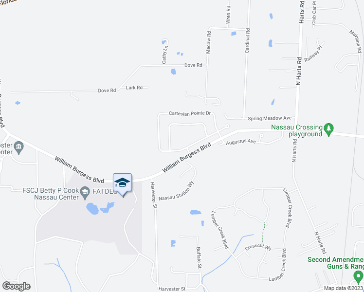 map of restaurants, bars, coffee shops, grocery stores, and more near 86741 Cartesian Pointe Drive in Yulee
