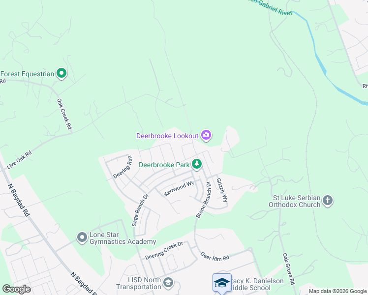 map of restaurants, bars, coffee shops, grocery stores, and more near 907 Live Oak Road in Leander