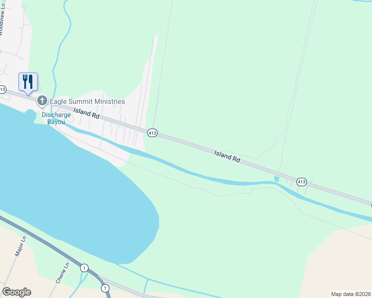 map of restaurants, bars, coffee shops, grocery stores, and more near 5695 Island Road in Jarreau