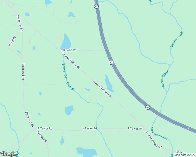 map of restaurants, bars, coffee shops, grocery stores, and more near 22780 Saucier Fairley Road in Saucier