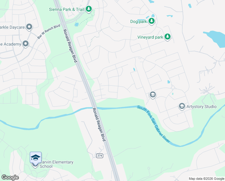 map of restaurants, bars, coffee shops, grocery stores, and more near 2913 Zuni Path in Leander