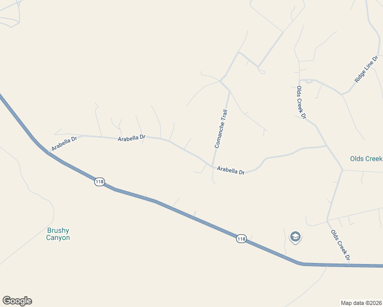 map of restaurants, bars, coffee shops, grocery stores, and more near Arabella Drive in Jeff Davis County