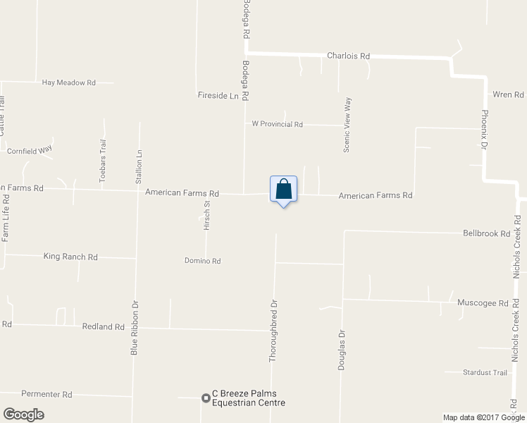 map of restaurants, bars, coffee shops, grocery stores, and more near 9833 American Farms Road in Milton