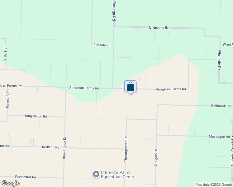 map of restaurants, bars, coffee shops, grocery stores, and more near 9833 American Farms Road in Milton