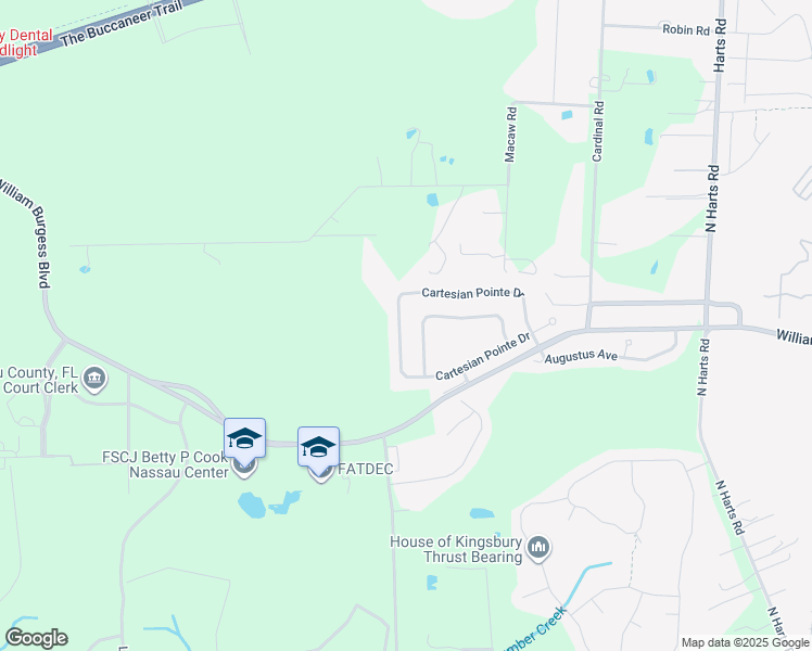 map of restaurants, bars, coffee shops, grocery stores, and more near 86501 Cartesian Pointe Drive in Yulee