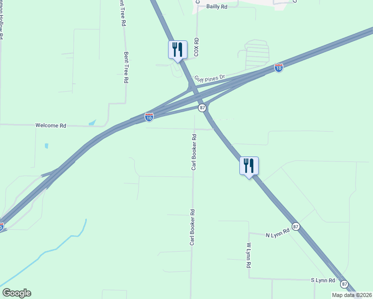 map of restaurants, bars, coffee shops, grocery stores, and more near 4975 Carl Booker Road in Milton