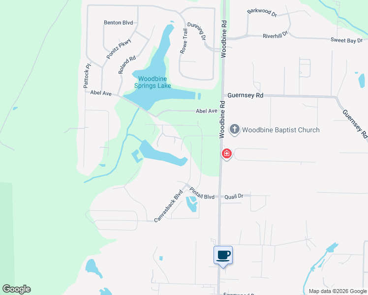 map of restaurants, bars, coffee shops, grocery stores, and more near 3325 Ballwood Lane in Pace