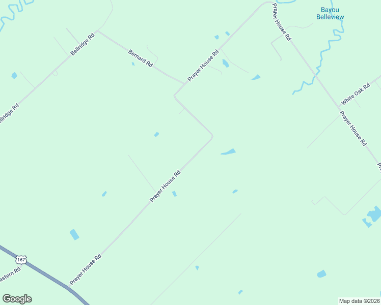 map of restaurants, bars, coffee shops, grocery stores, and more near 1700-2182 Prayer House Road in Opelousas