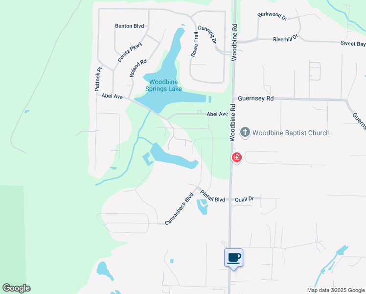 map of restaurants, bars, coffee shops, grocery stores, and more near 3325 Ballwood Lane in Pace
