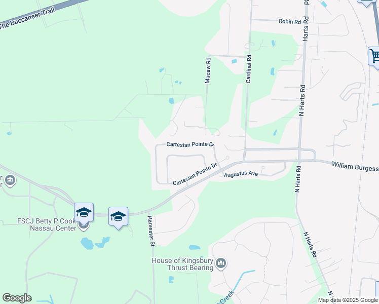 map of restaurants, bars, coffee shops, grocery stores, and more near 76251 Long Pond Loop in Yulee