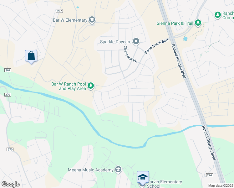 map of restaurants, bars, coffee shops, grocery stores, and more near 710 Baker Lane in Leander