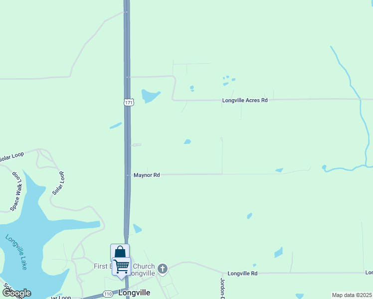 map of restaurants, bars, coffee shops, grocery stores, and more near 295 Maynor Road in Longville