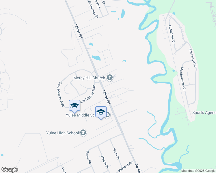 map of restaurants, bars, coffee shops, grocery stores, and more near 85504 Miner Road in Yulee