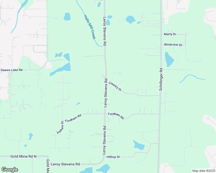 map of restaurants, bars, coffee shops, grocery stores, and more near 3662-3670 Leroy Stevens Rd in Mobile
