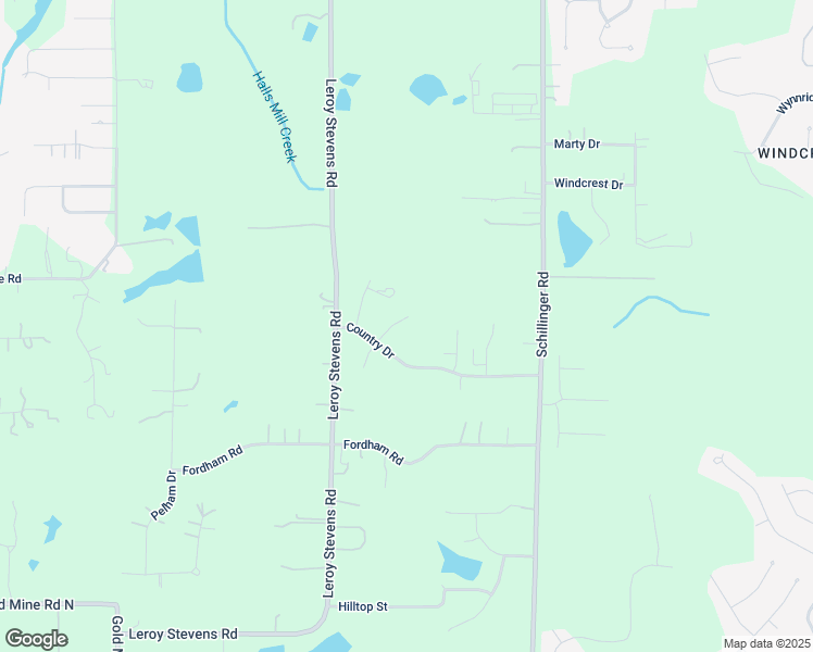 map of restaurants, bars, coffee shops, grocery stores, and more near 3561 North Country Court in Mobile