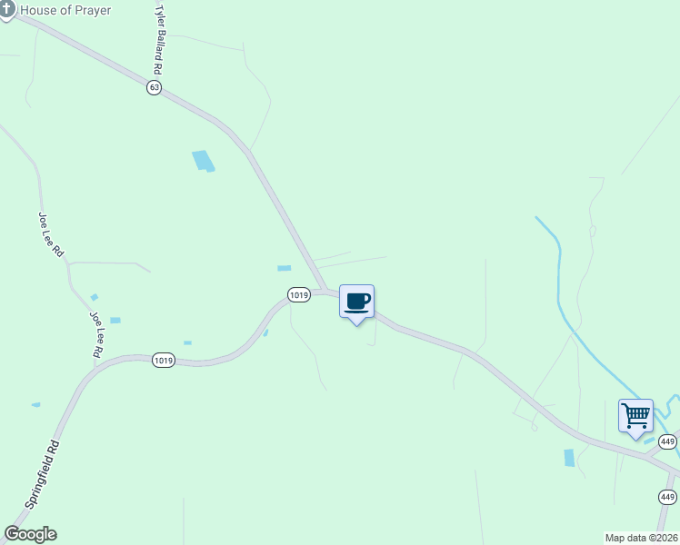 map of restaurants, bars, coffee shops, grocery stores, and more near 15671 Springfield Road in Walker