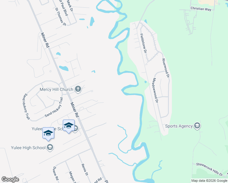 map of restaurants, bars, coffee shops, grocery stores, and more near 85488 Miner Road in Yulee