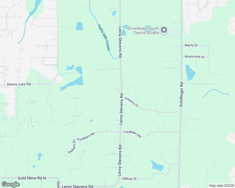 map of restaurants, bars, coffee shops, grocery stores, and more near 3572 Leroy Stevens Road in Mobile