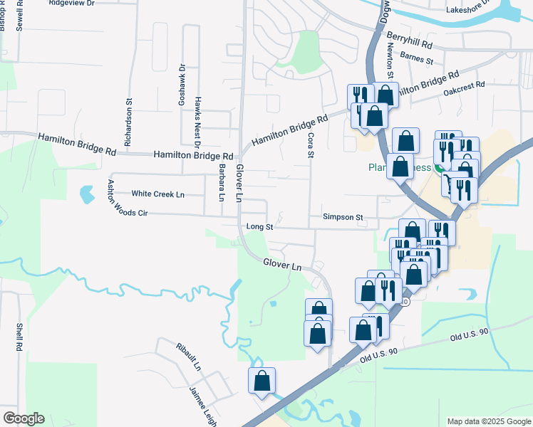 map of restaurants, bars, coffee shops, grocery stores, and more near 6298 Saint Ann Avenue in Milton