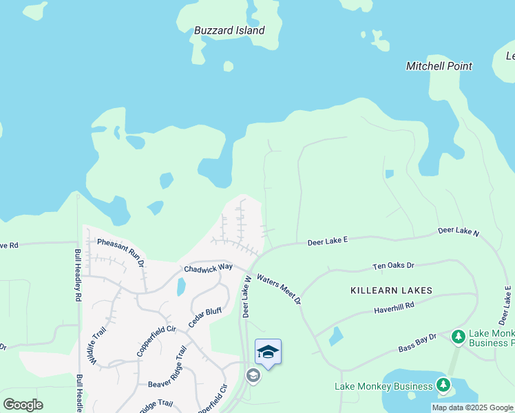map of restaurants, bars, coffee shops, grocery stores, and more near 10032 Journeys End in Tallahassee